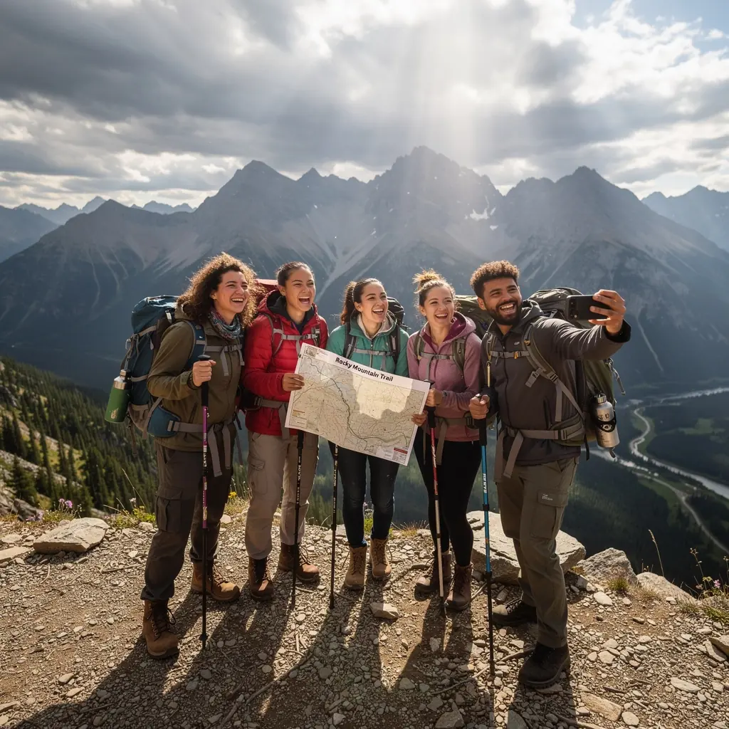 Szczegółowy plan trasy z zaznaczonymi atrakcjami turystycznymi.